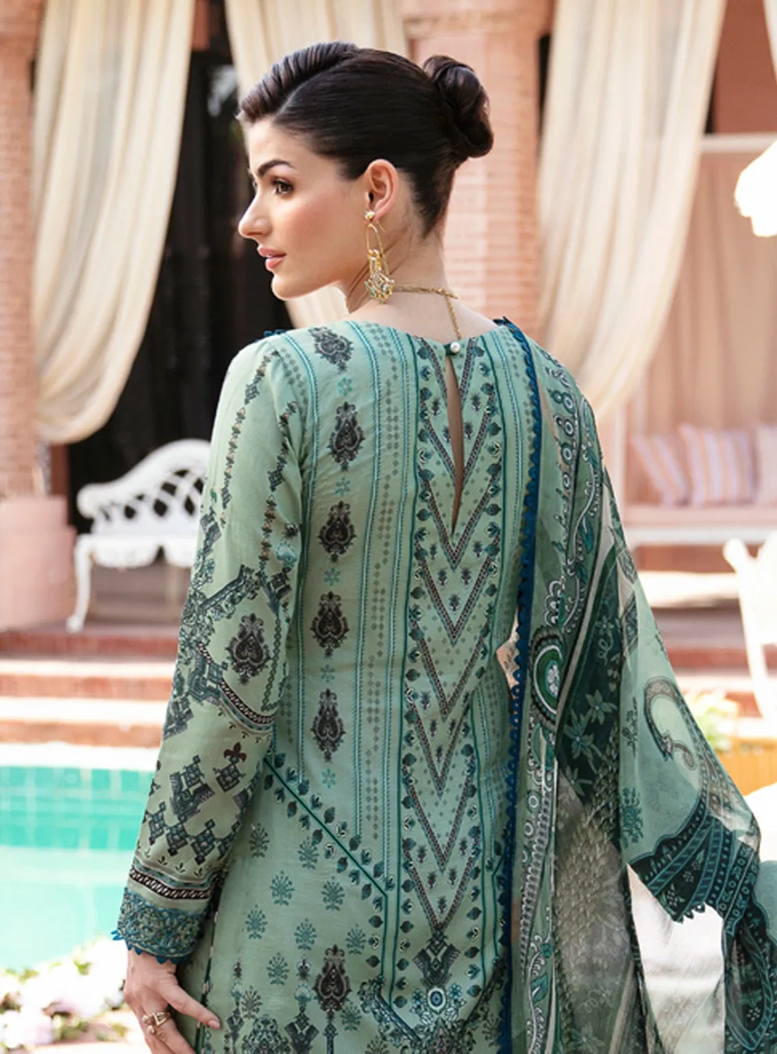 Summer Glow By Gulaal Embroidered Lawn 3 Piece Unstitched Suit GL24SG D-05 ANADIYA