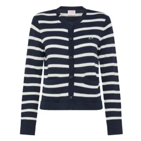 SUN68 CARDIGAN  DONNA STRIPES L/S K34224-0731