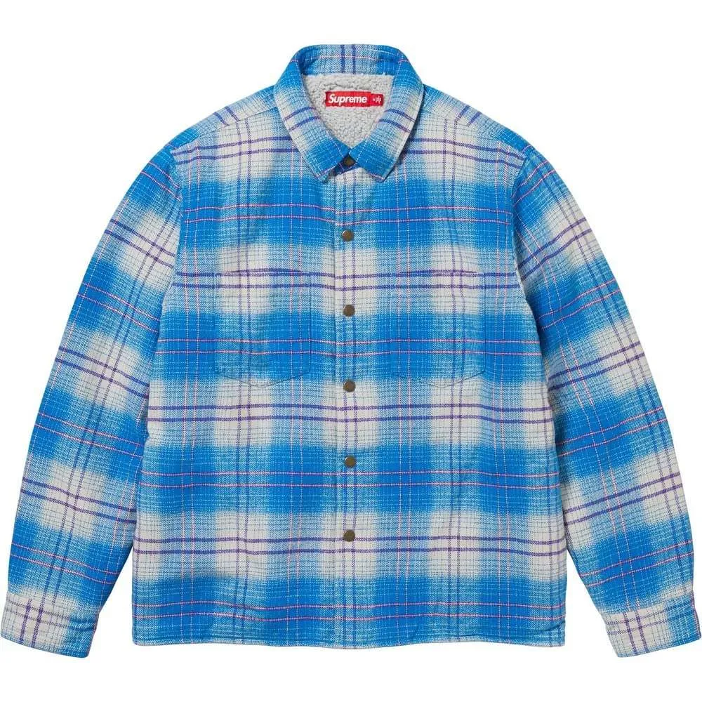 Supreme  |Other Plaid Patterns Unisex Street Style Long Sleeves Plain