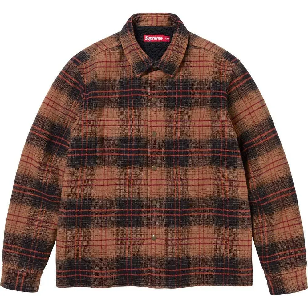 Supreme  |Other Plaid Patterns Unisex Street Style Long Sleeves Plain