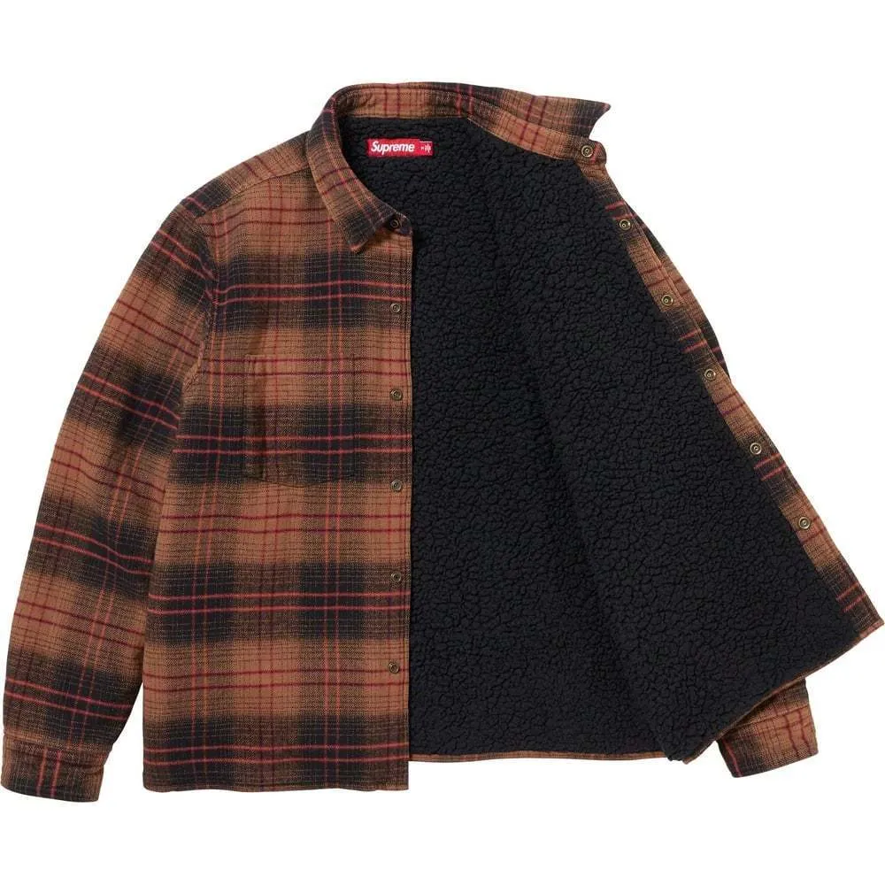 Supreme  |Other Plaid Patterns Unisex Street Style Long Sleeves Plain