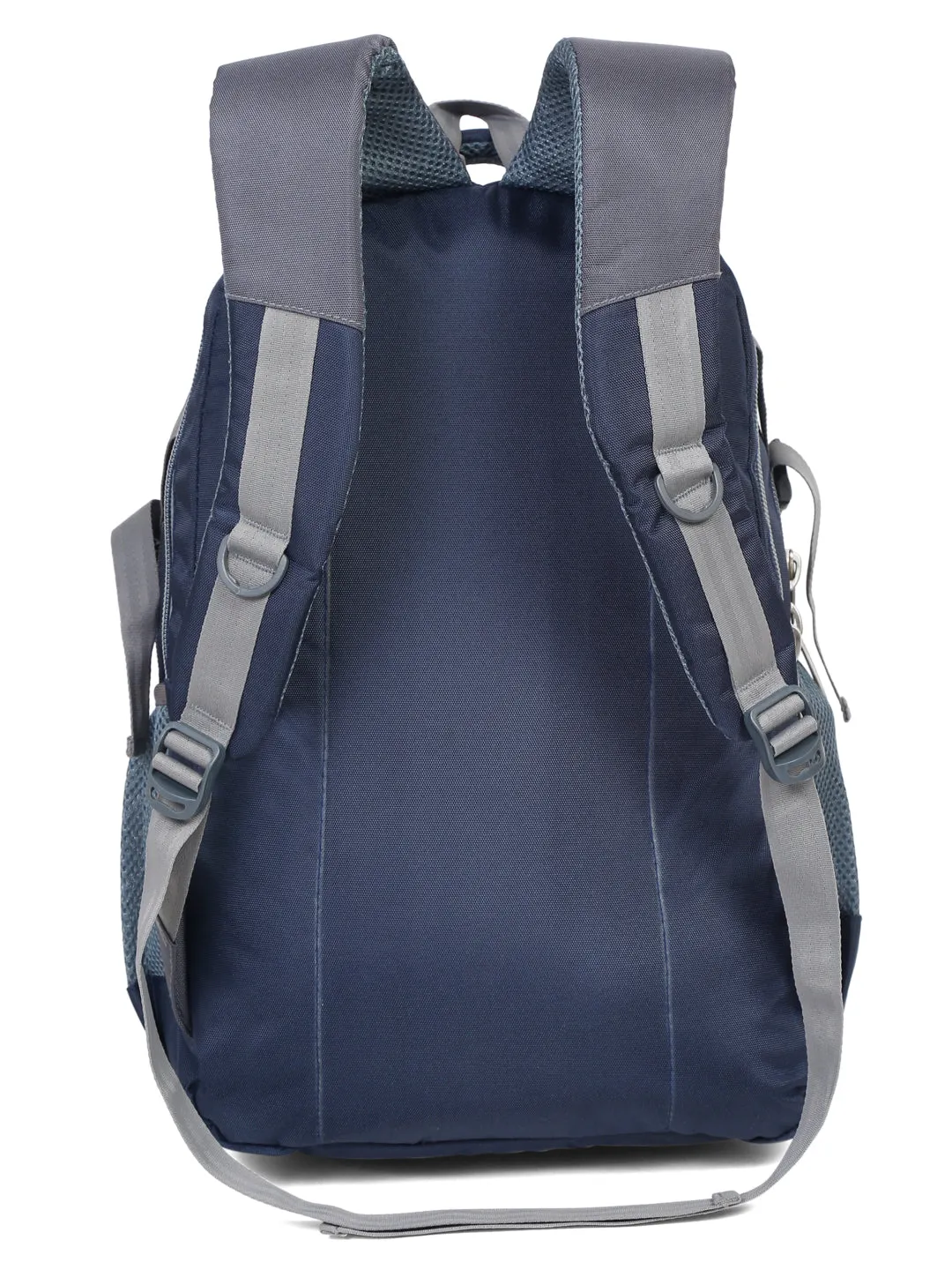 Teakwood Leather Unisex Solid Navy Blue 34L Medium Backpack