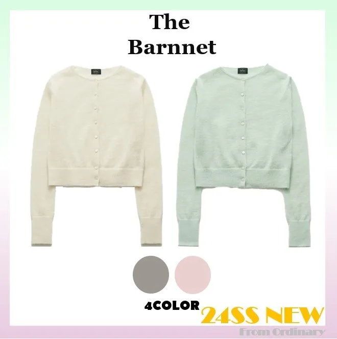 The Barnnet  |Wool Street Style Long Sleeves Logo Cardigans