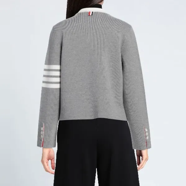 THOM BROWNE  |Casual Style Wool Nylon Long Sleeves Plain Elegant Style