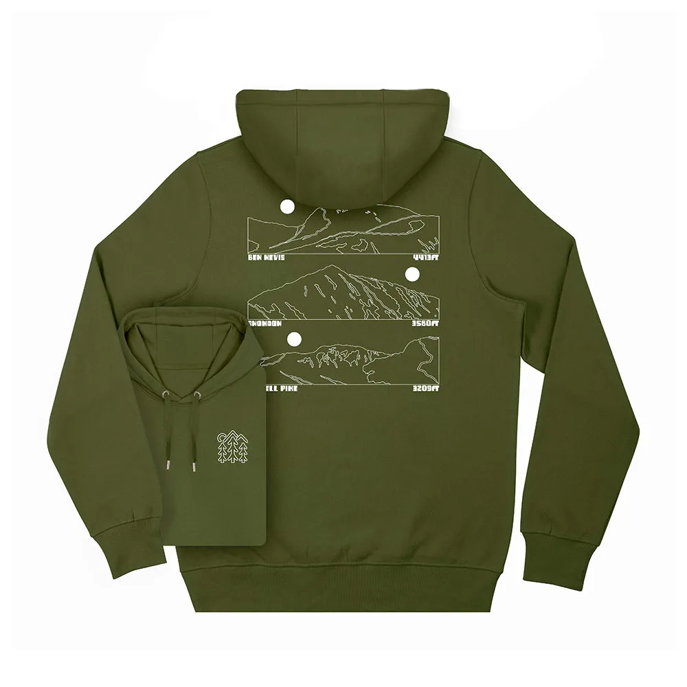 Three Peaks Hoodie / Back Print