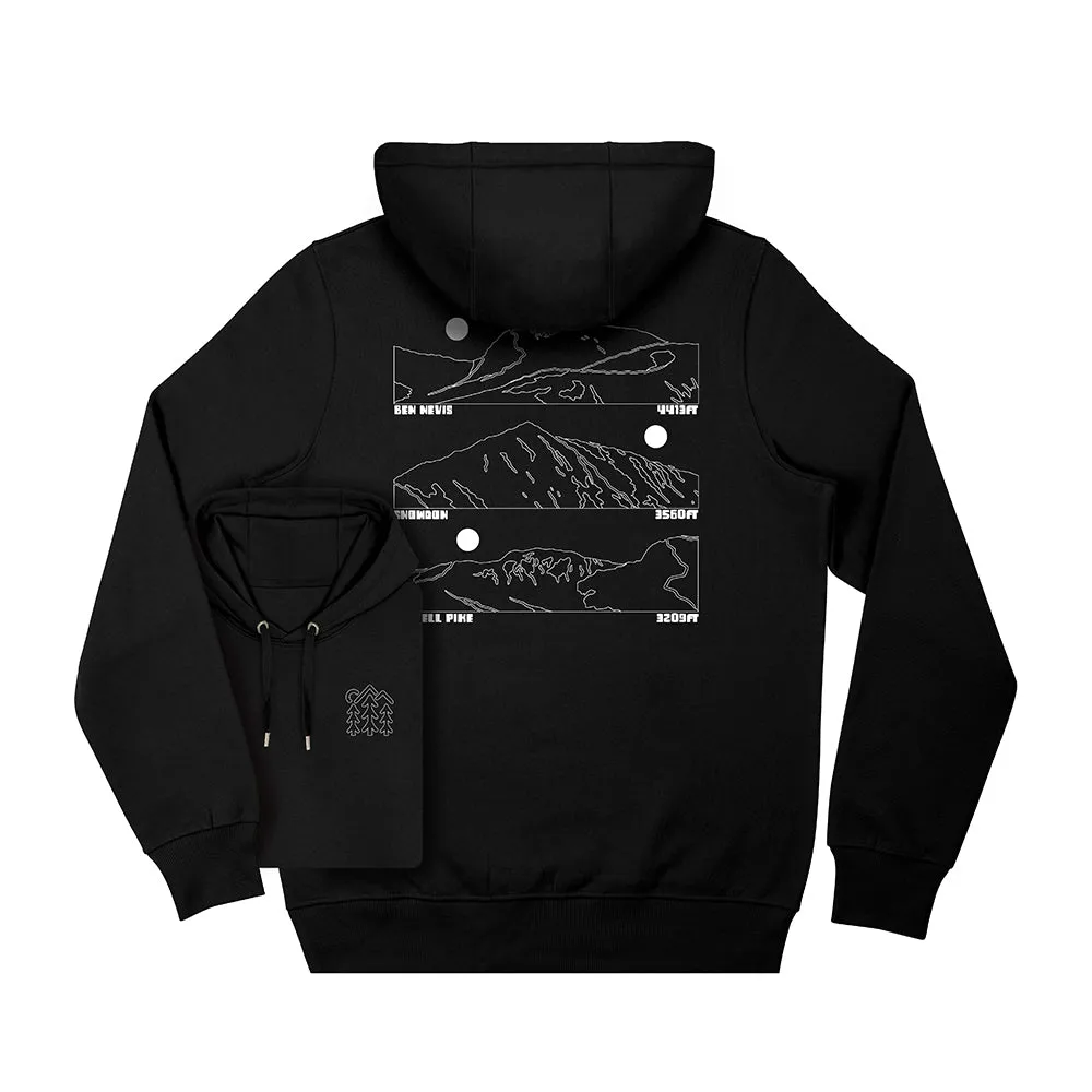 Three Peaks Hoodie / Back Print