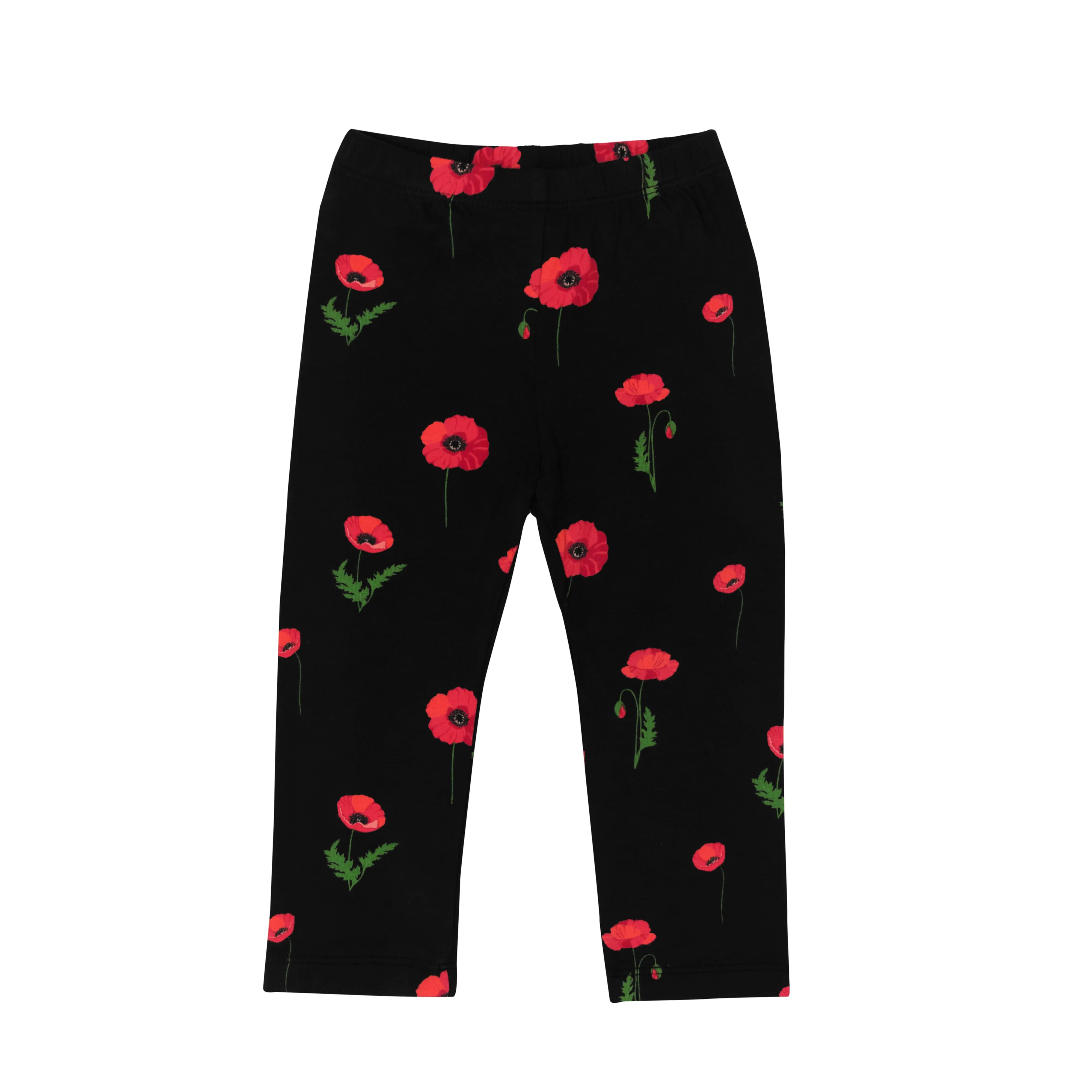 Toddler Leggings in Midnight Poppies