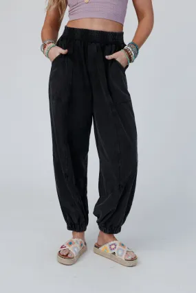 Tranquil Tide Jogger Pants - Black