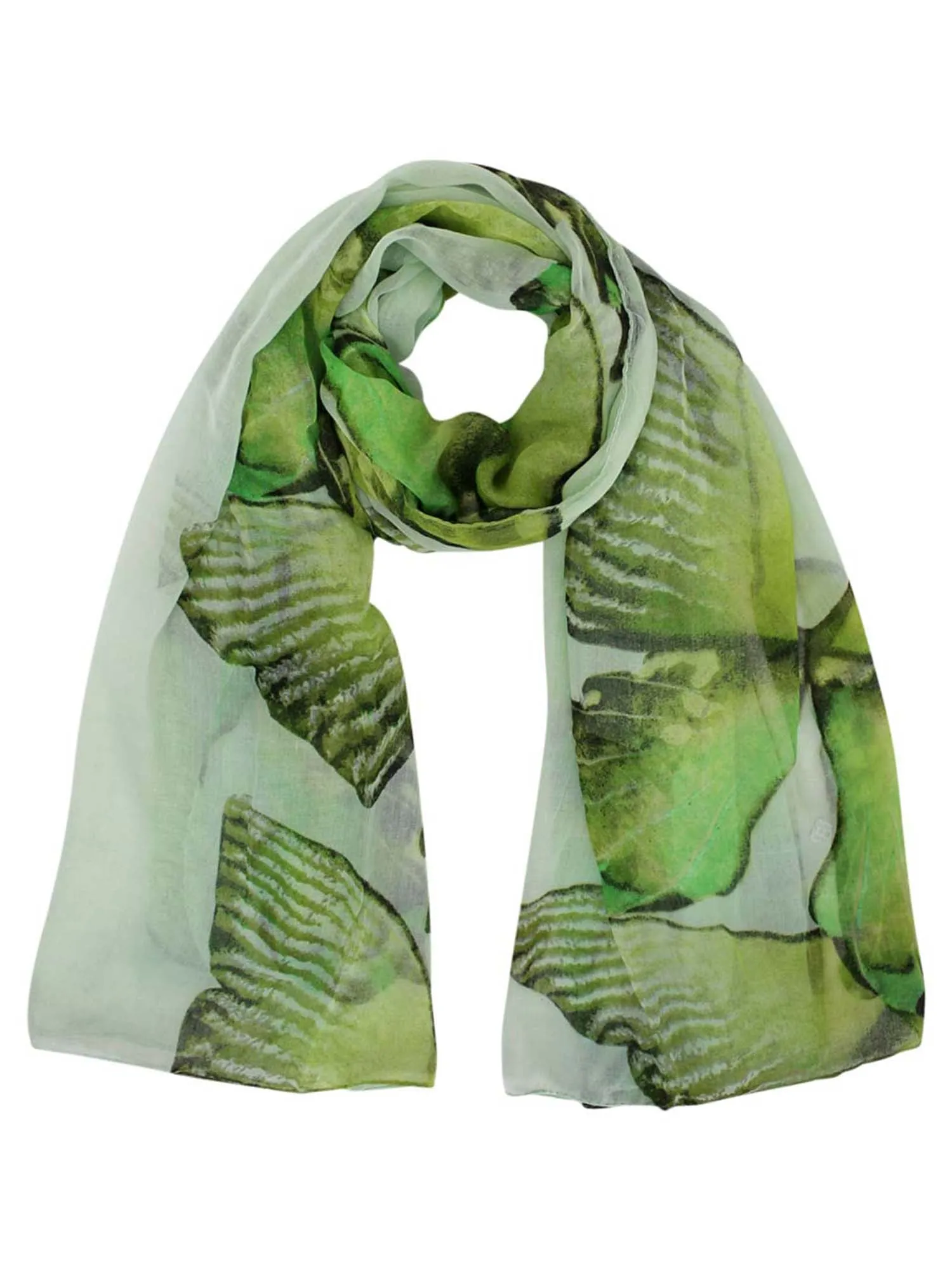 Tropical Floral Print Scarf Wrap