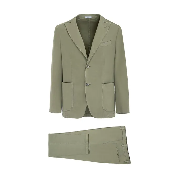 TWILL COTTON SUIT Man Sage green