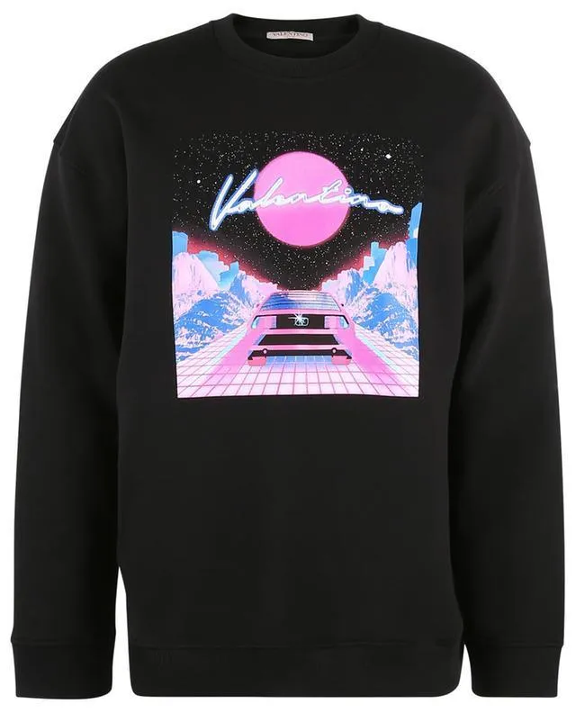 VALENTINO  |Street Style Long Sleeves Cotton Logo Luxury Sweatshirts