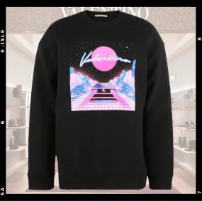 VALENTINO  |Street Style Long Sleeves Cotton Logo Luxury Sweatshirts