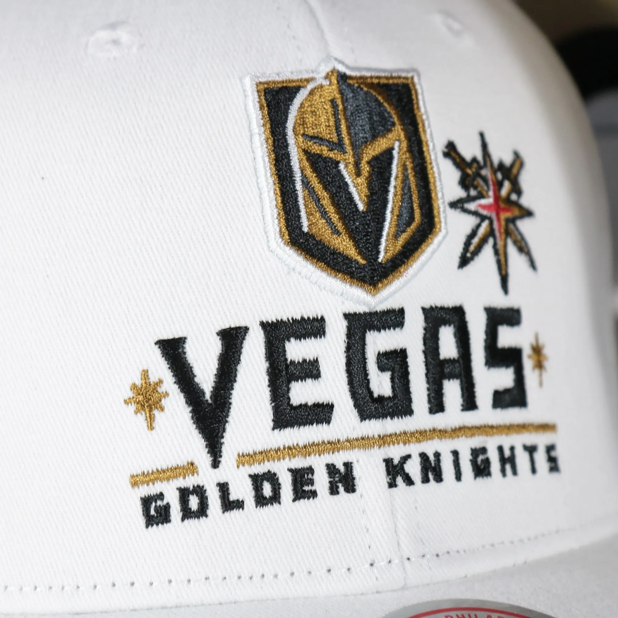 Vegas Golden Knights NHL All in Pro Tan Bottom | White Snapback Hat