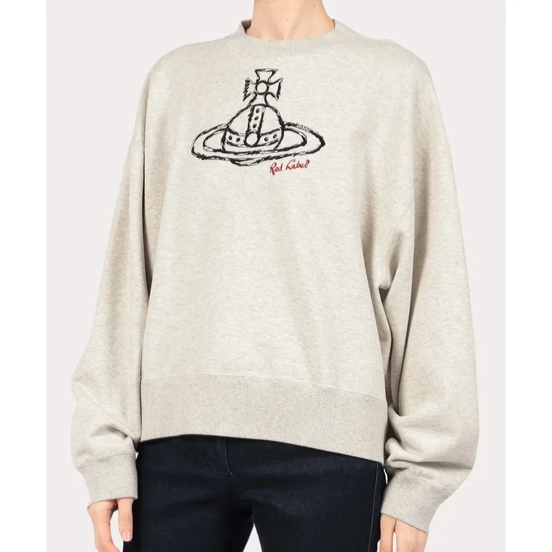 Vivienne Westwood  |Casual Style Rib Long Sleeves Plain Cotton Logo