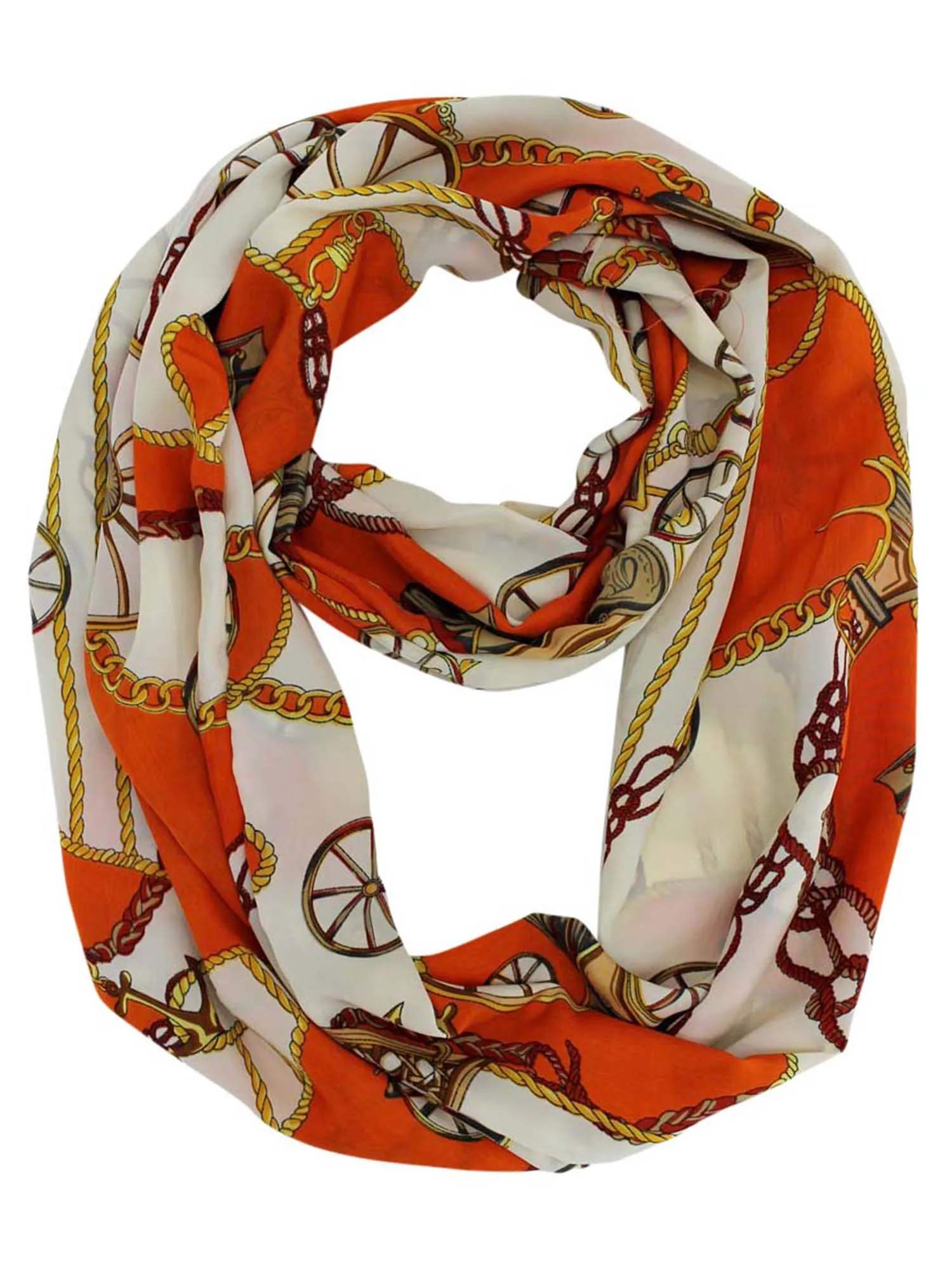 Wagon Wheel Nautical Anchor Infinity Scarf