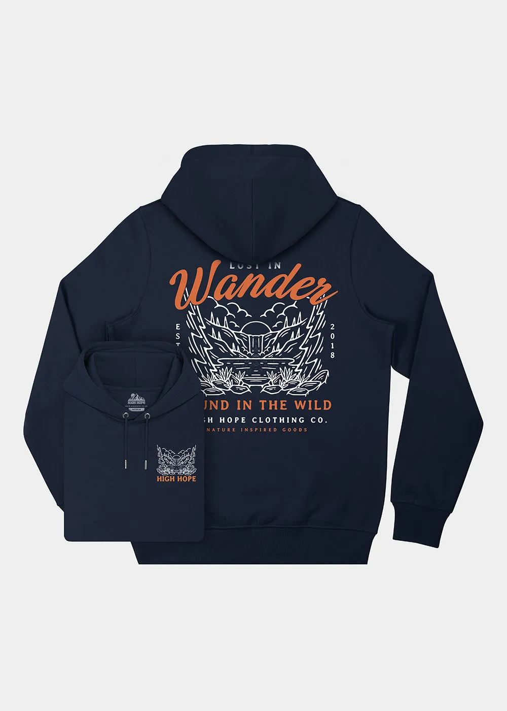 Wander Hoodie / Back Print