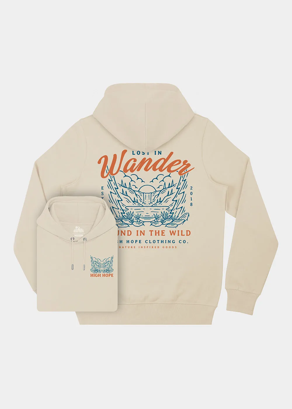 Wander Hoodie / Back Print