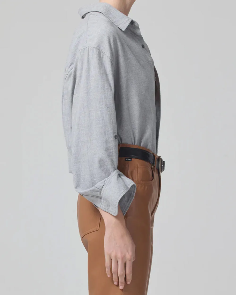 Whisper Grey Kayla Shirt