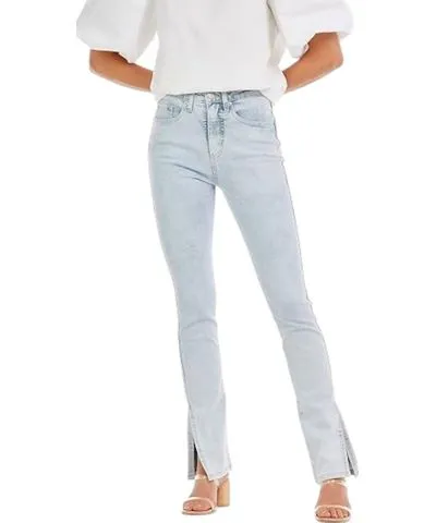 White Birch Yorker Side Slit Jeans