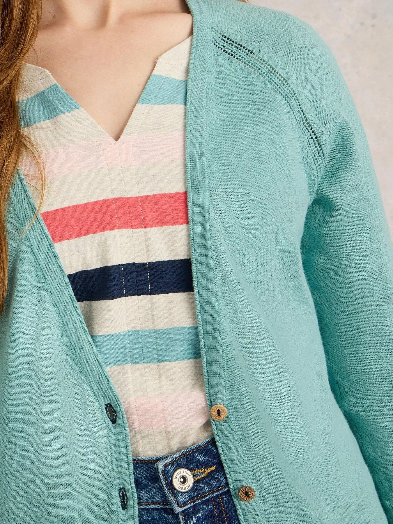 White Stuff Naria Cardigan- Blue