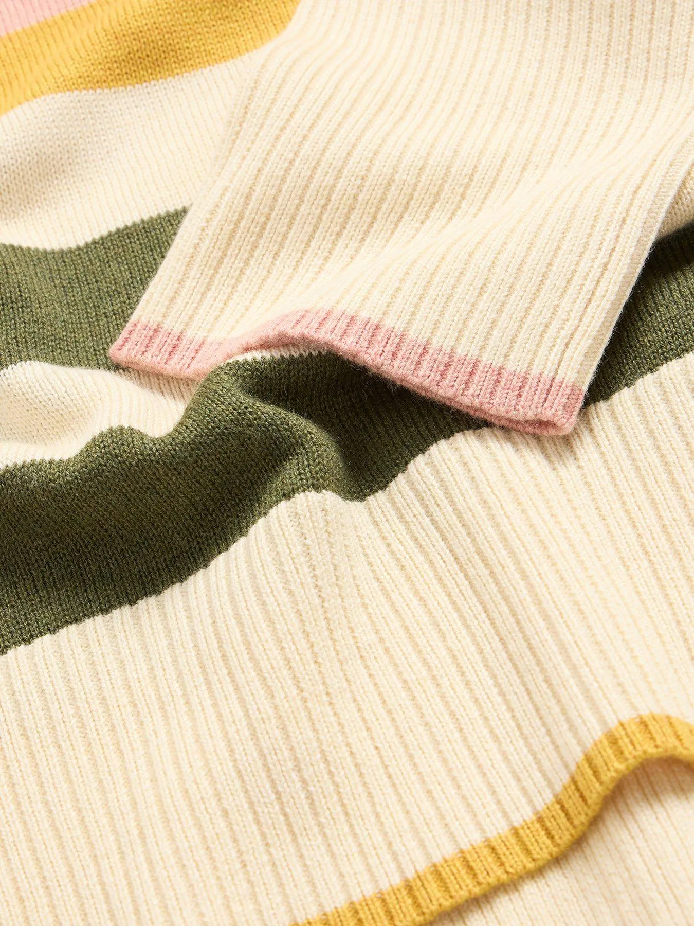 White Stuff Oliver Stripe Jumper - Beige