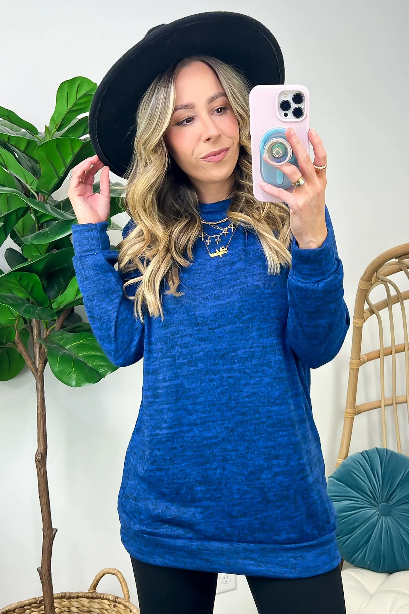 Whittnie Two Tone Knit Long Sleeve Top - FINAL SALE