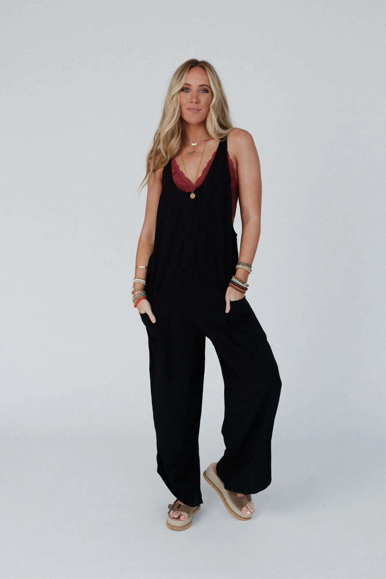 Wildest One Pocketed Jumpsuit - Black