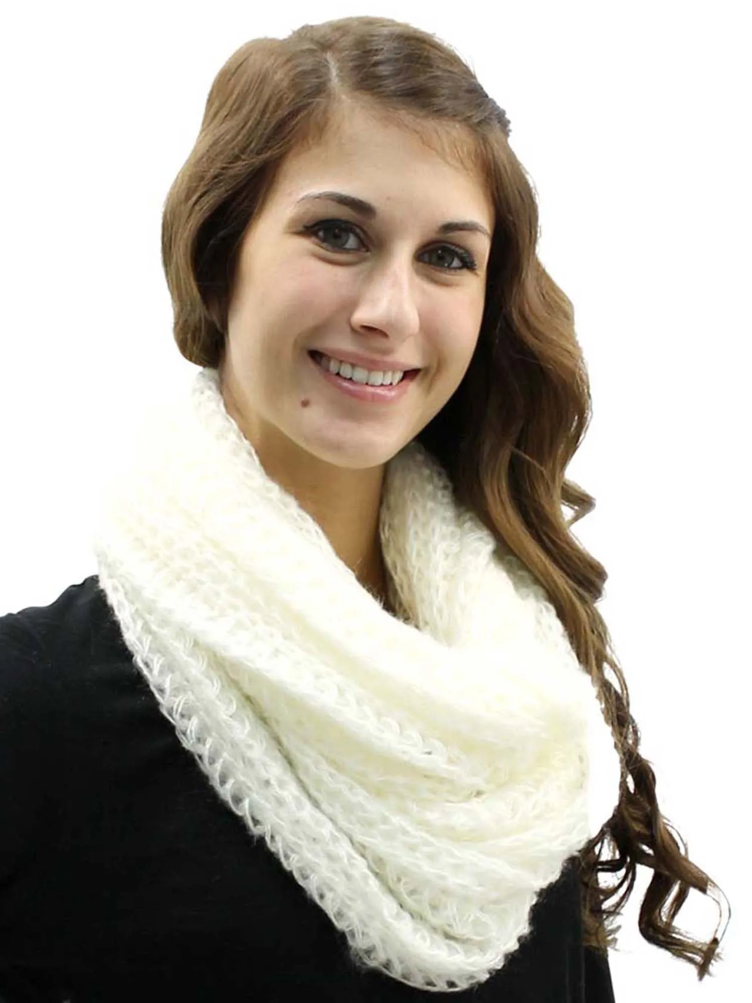 Winter Knit Soft Circle Infinity Scarf