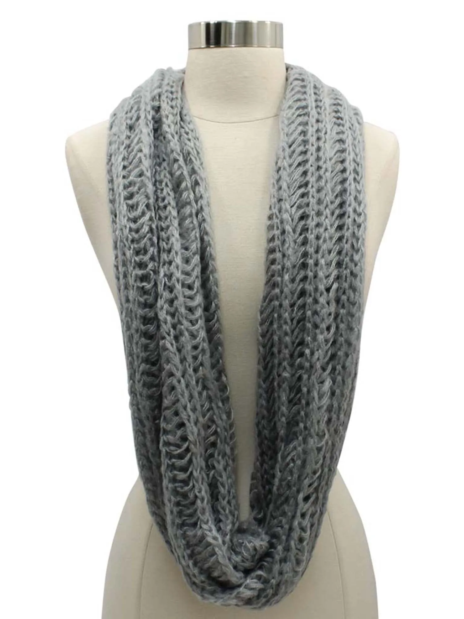 Winter Knit Soft Circle Infinity Scarf