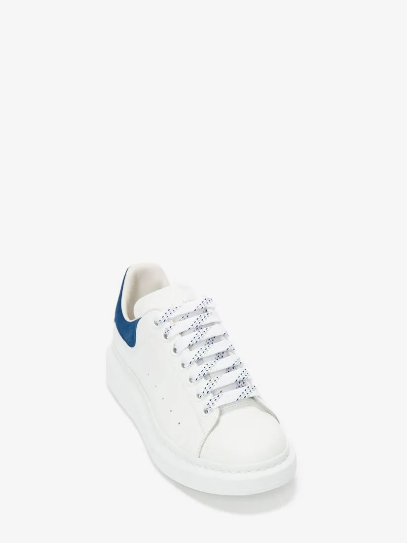 Women's Oversized Sneaker in White/paris Blue