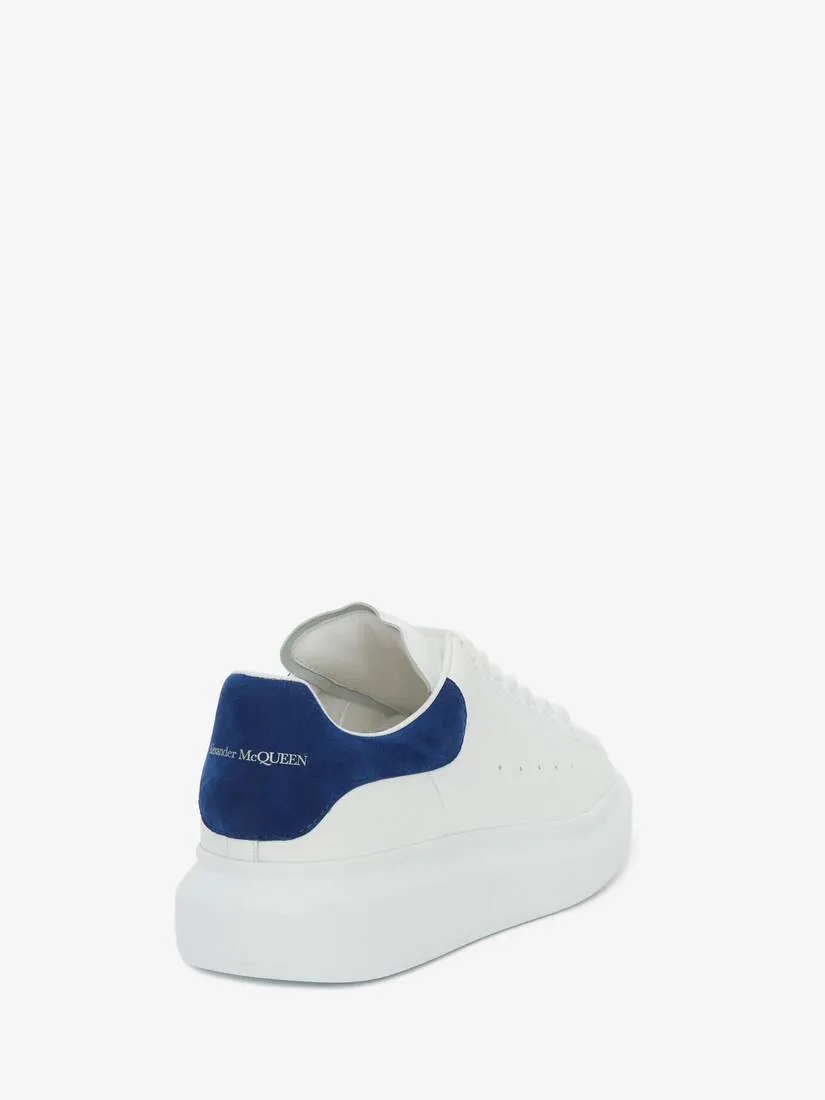 Women's Oversized Sneaker in White/paris Blue