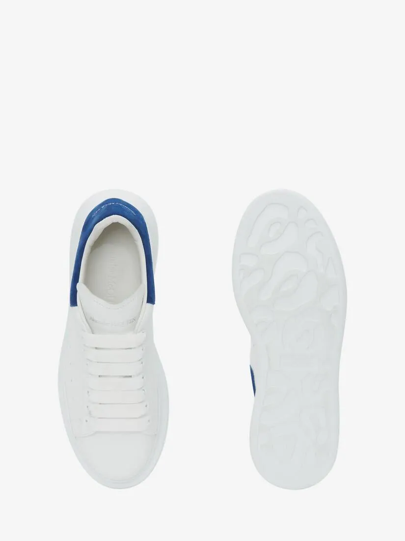 Women's Oversized Sneaker in White/paris Blue