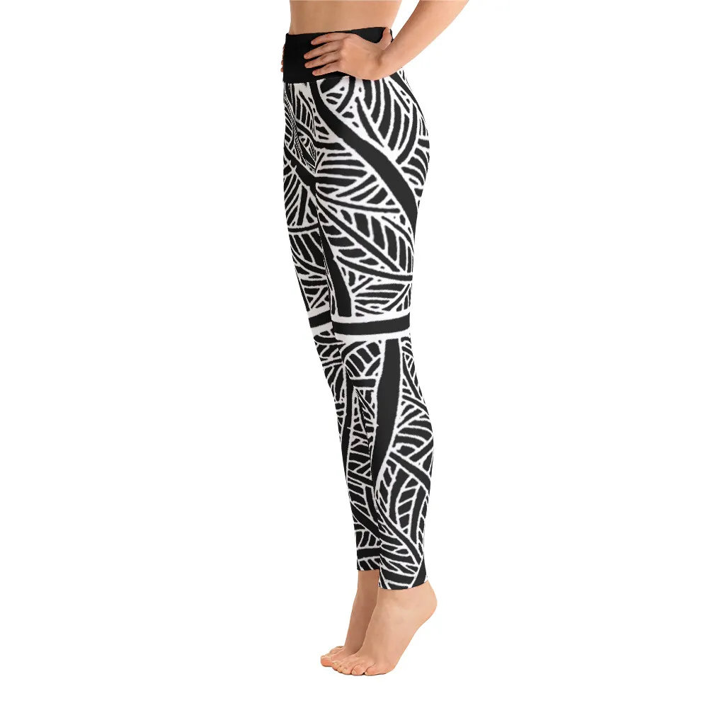 Yoga Leggings Austin Pecan Leaf