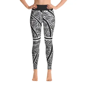 Yoga Leggings Austin Pecan Leaf