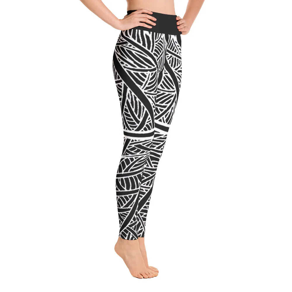 Yoga Leggings Austin Pecan Leaf