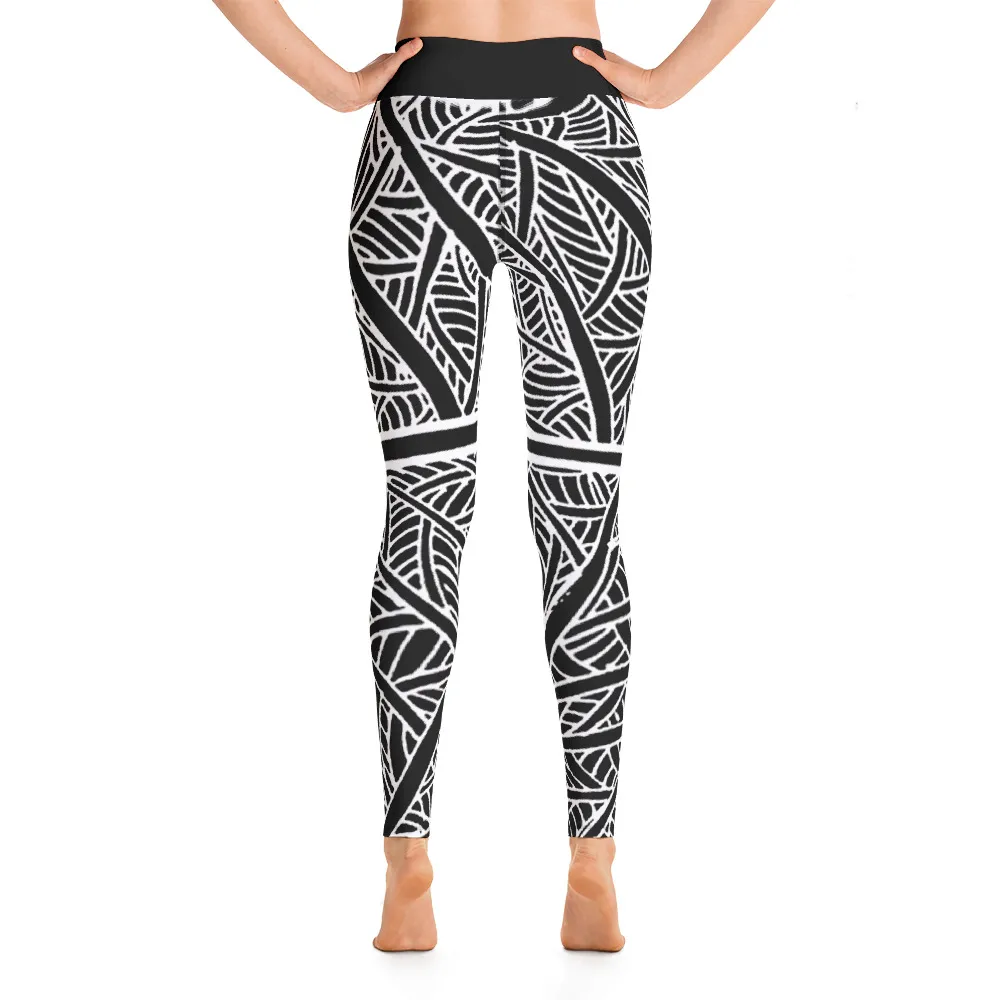 Yoga Leggings Austin Pecan Leaf