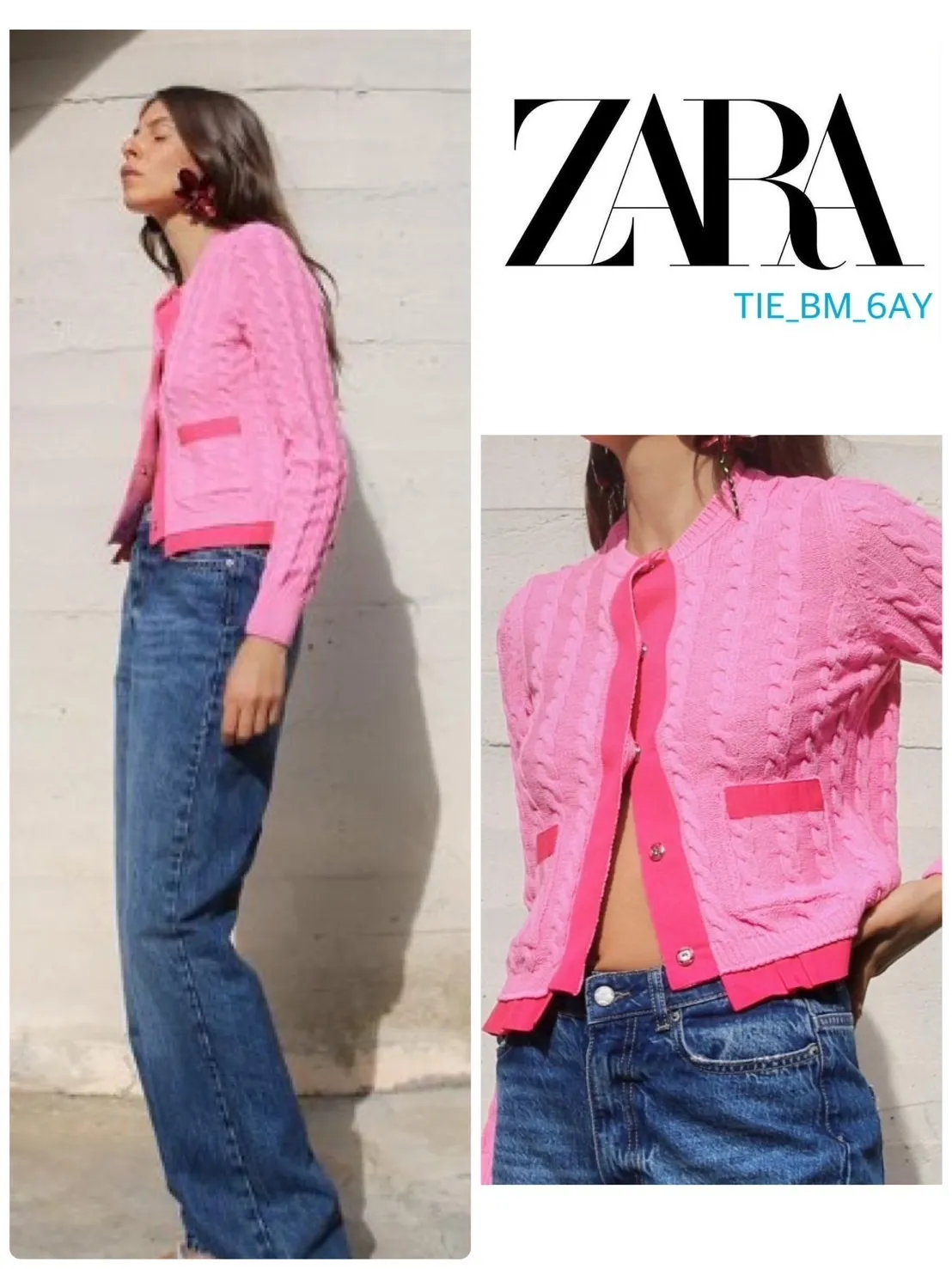 ZARA  |Casual Style Long Sleeves Elegant Style Cardigans