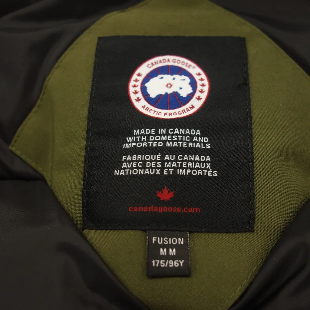 極美品◆カナダグース ダウンジャケット 4567M シタデル パーカー メンズ カーキ サイズM CANADA GOOSE CITADEL PARKA【AFA12】